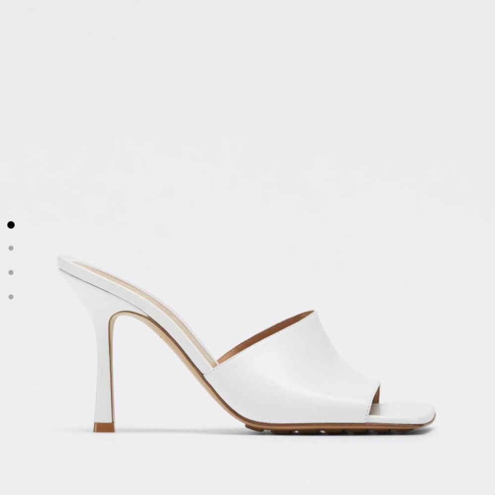 Bottega Veneta White Women's Heeled Sandals